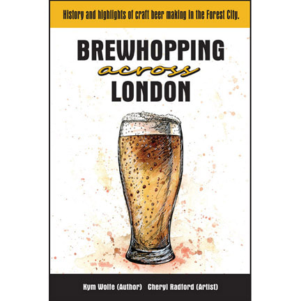 Image of the front cover of the book "Brewhopping across London"